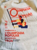 Tote bag produced by commemorate the People's Olympiad, 1936-2017.