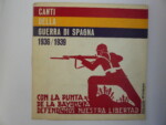 10 inch record. Canti Della Guerra Di Spagna. Italy. 196xxx